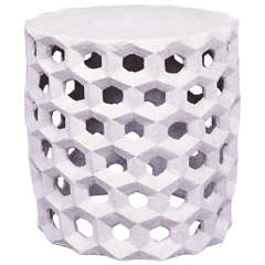 Honeycomb Garden Stool Fiber Cement Account Table