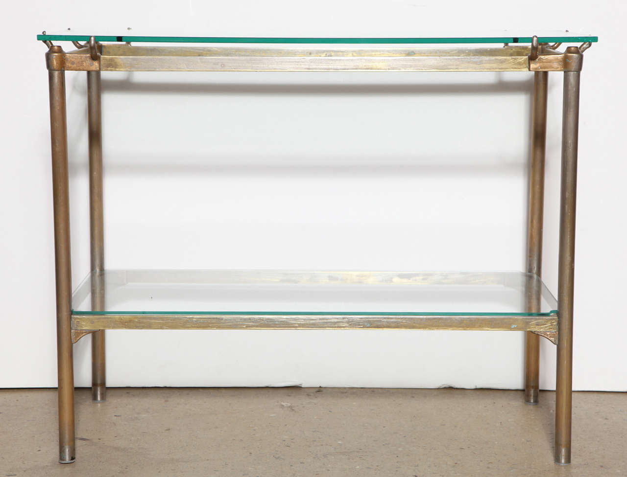 early 20th Century low Brass Etagere