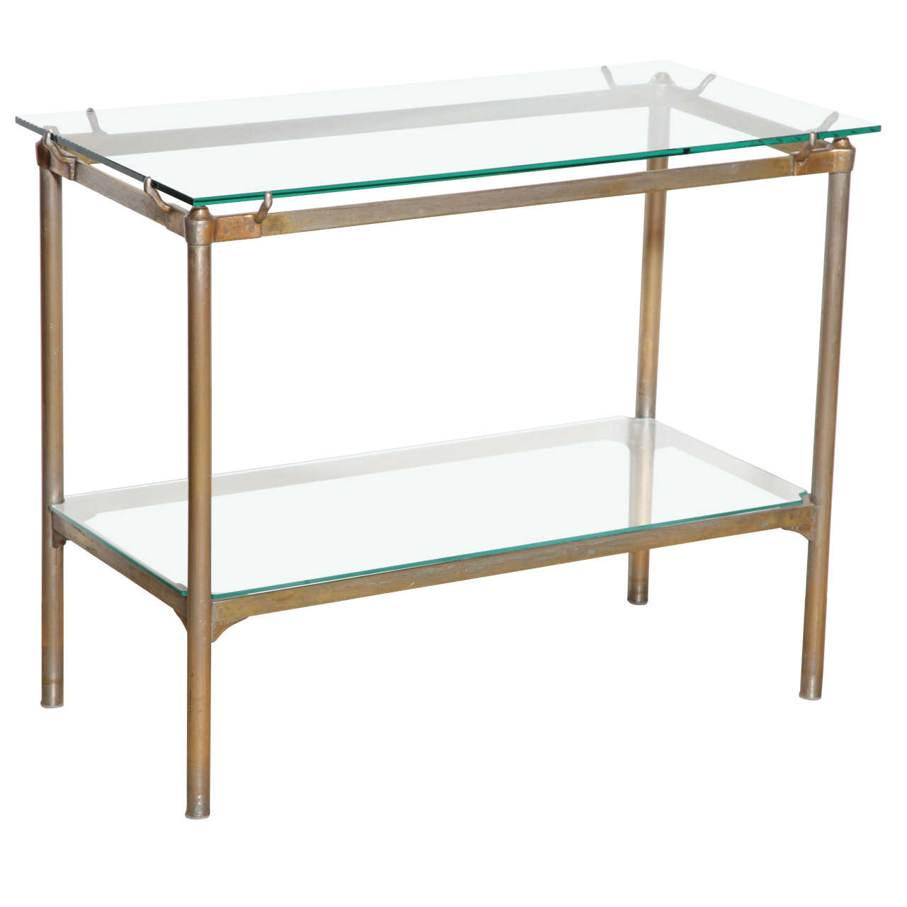 early 20th Century low Brass Etagere