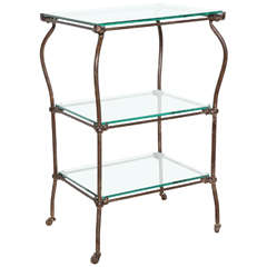 circa 1880 3 tier rolling Etagere