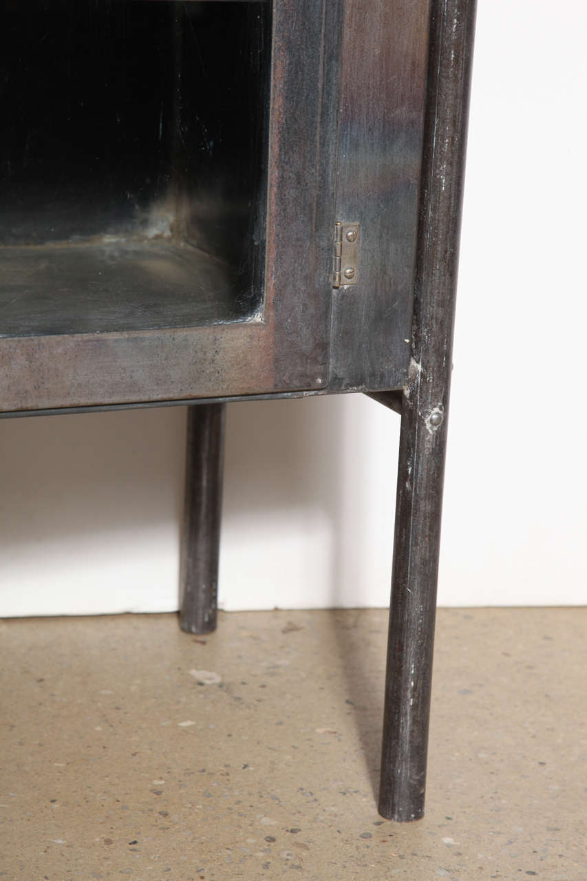 Steel early 20th c. Industrial Side Table