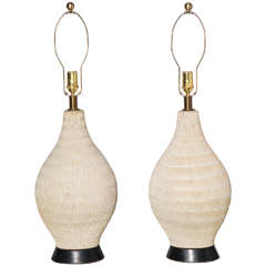 pair of large Lee Rosen for Design Technics Table Lamps