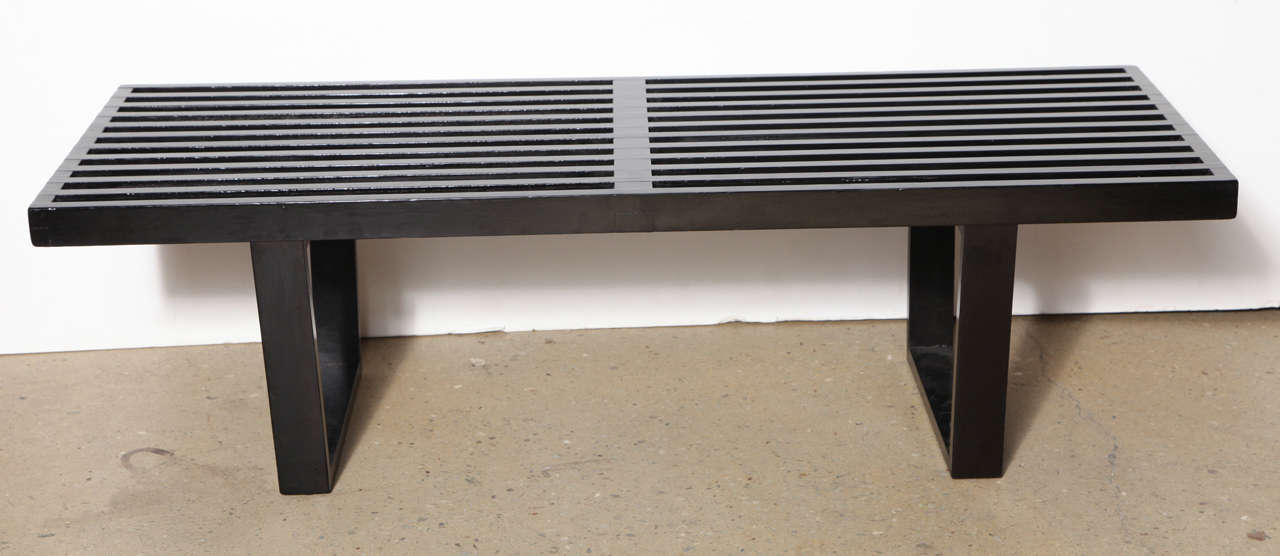 George Nelson for Herman Miller Ebonized Bench