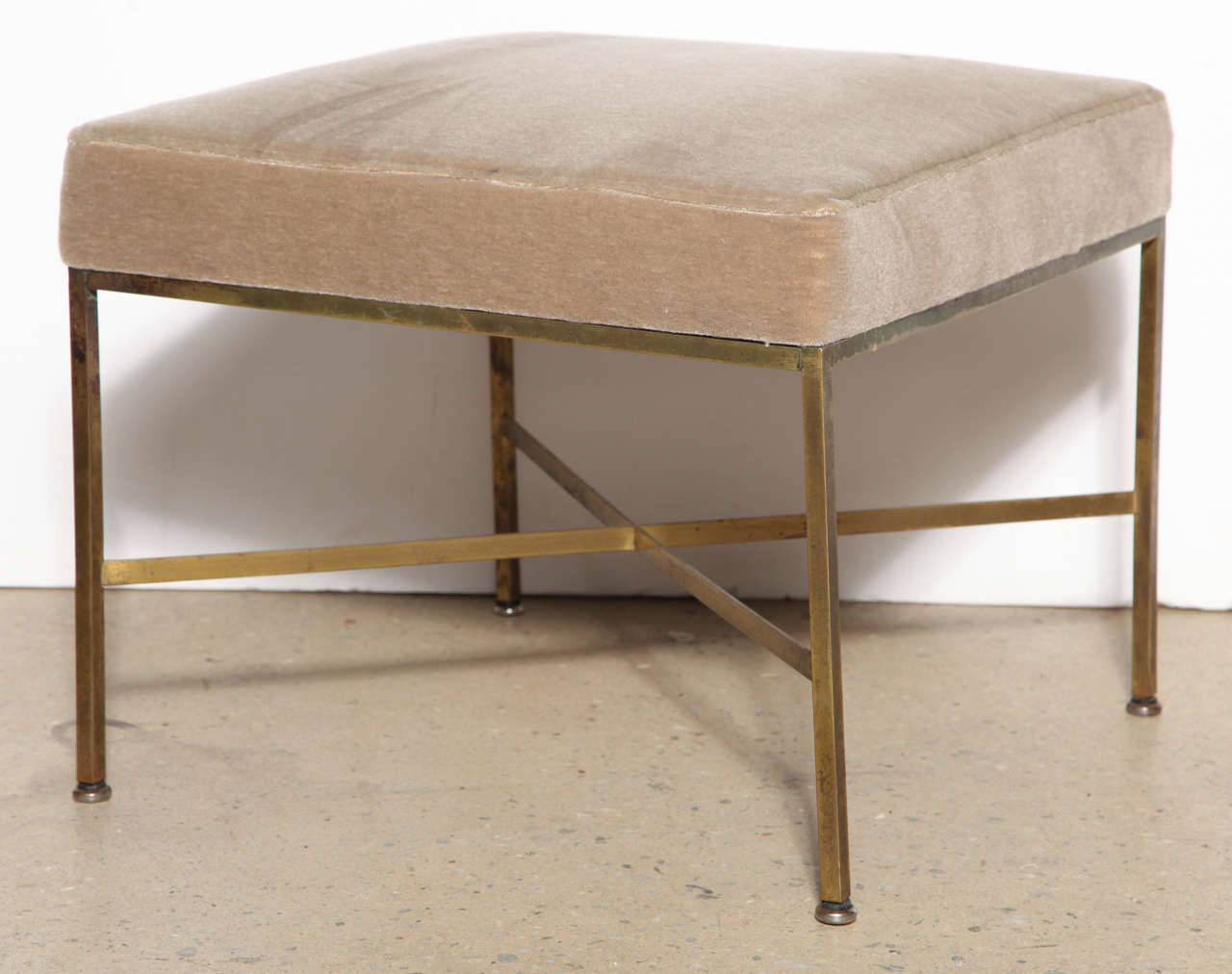 Hollywood Regency Paul McCobb Brass Stool