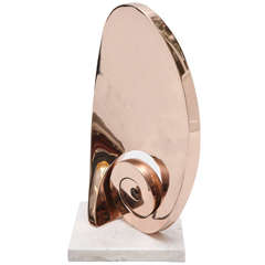 Polished Bronze Abstract Sculpture