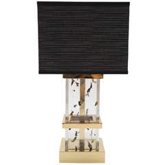 Brass and Lucite Table Lamp by William Haines 8