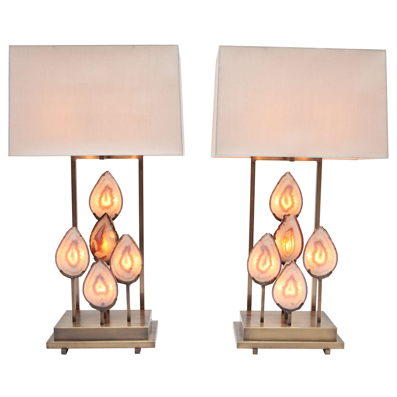 Pair of Limited Edition "Pedra" Lamps, Dragonette Private Label