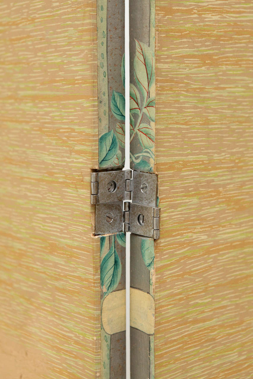 Chinoiserie Four Panel Wallpaper Folding Screen 2