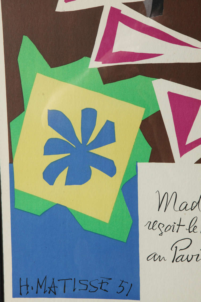 Mid-20th Century Madame de Pompadour Lithograph after Henri Matisse by Mourlot
