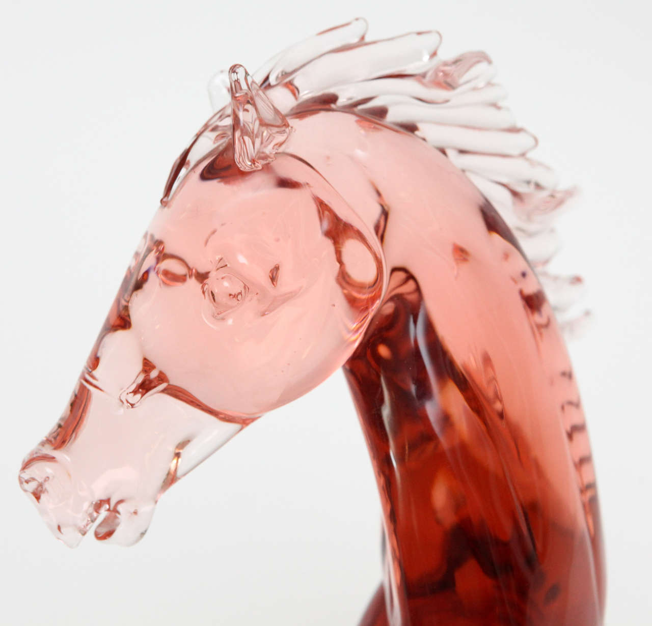 Pair of Murano Glass Stallions by Pino Signoretto 5