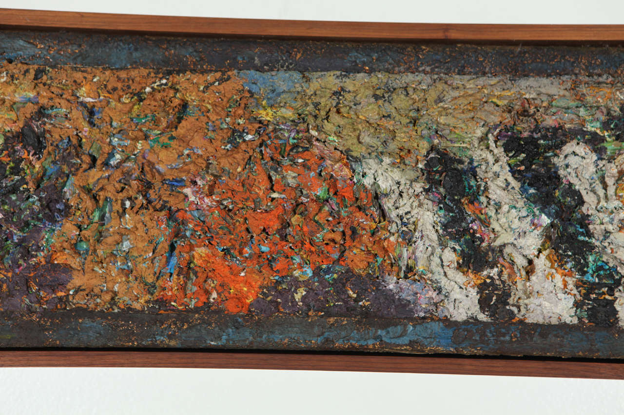 Mid-20th Century Midcentury Impasto Abstract Titled, 