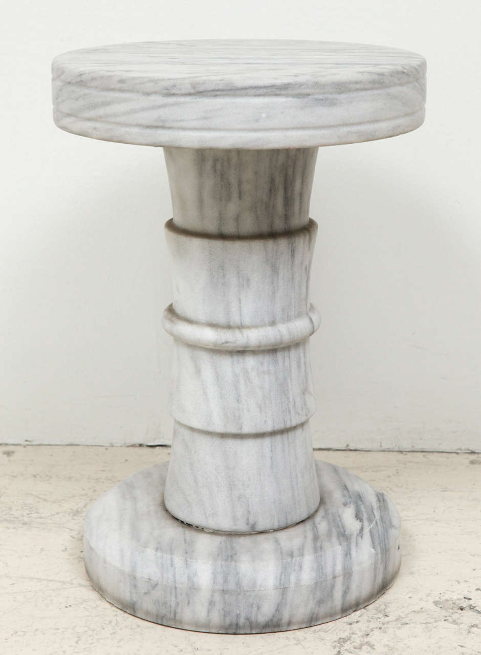 Marble Pedestal Side Table 2