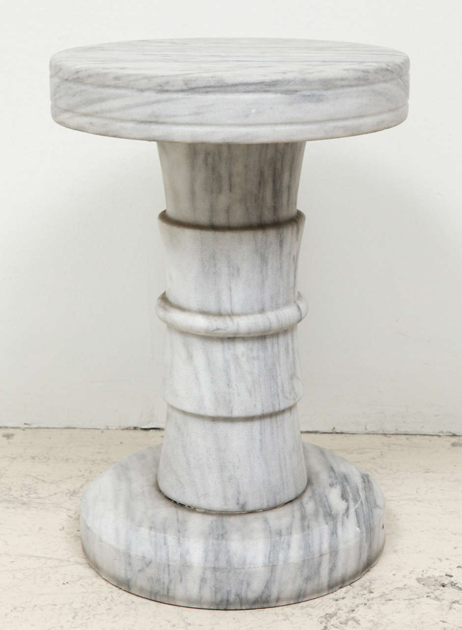 Marble Pedestal Side Table at 1stDibs marble pedestal table, antique