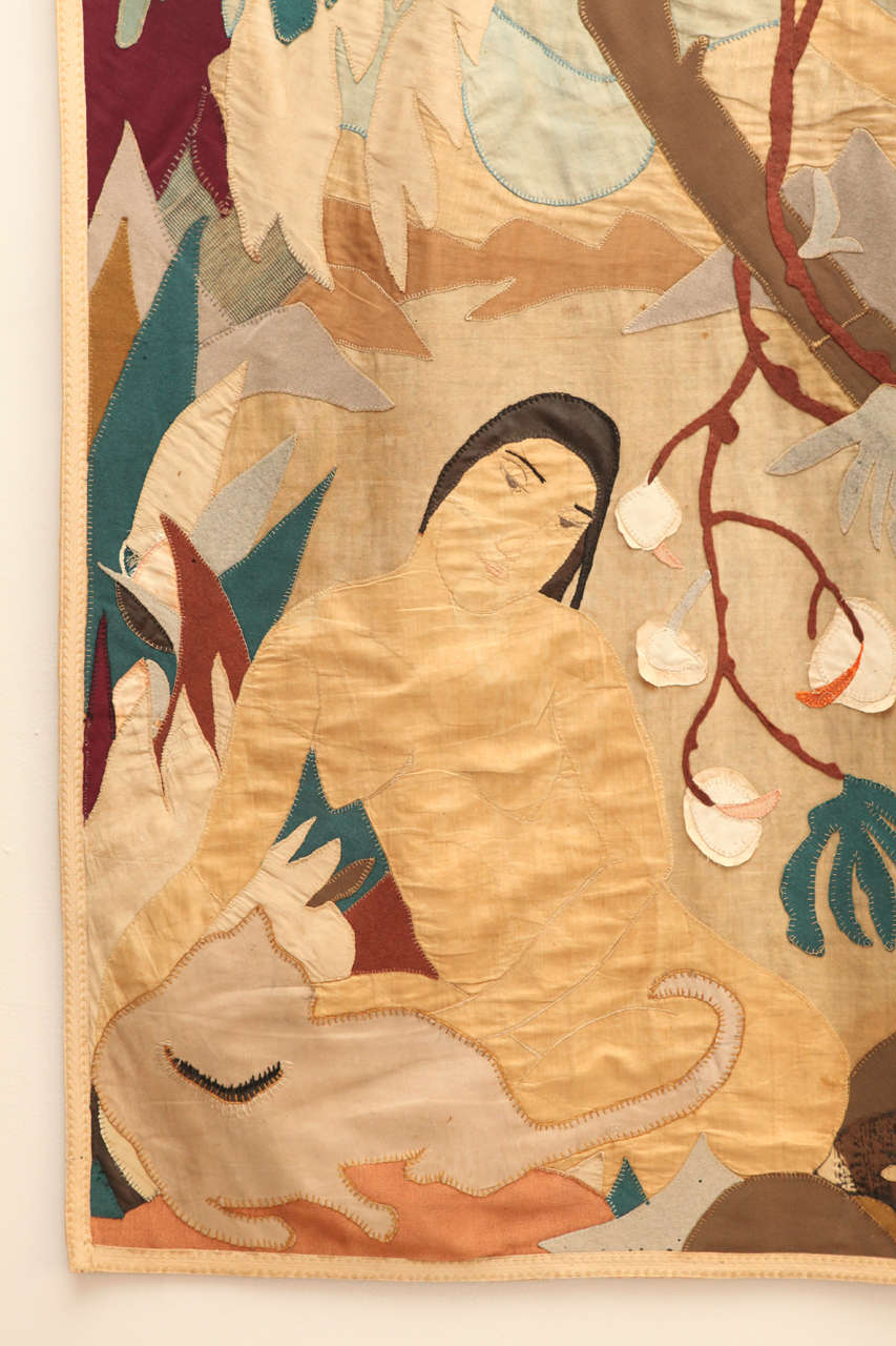 Unknown European Applique Tapestry