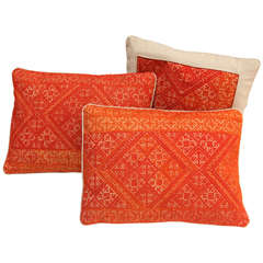 Vintage Moroccan Fez Embroidery Pillows