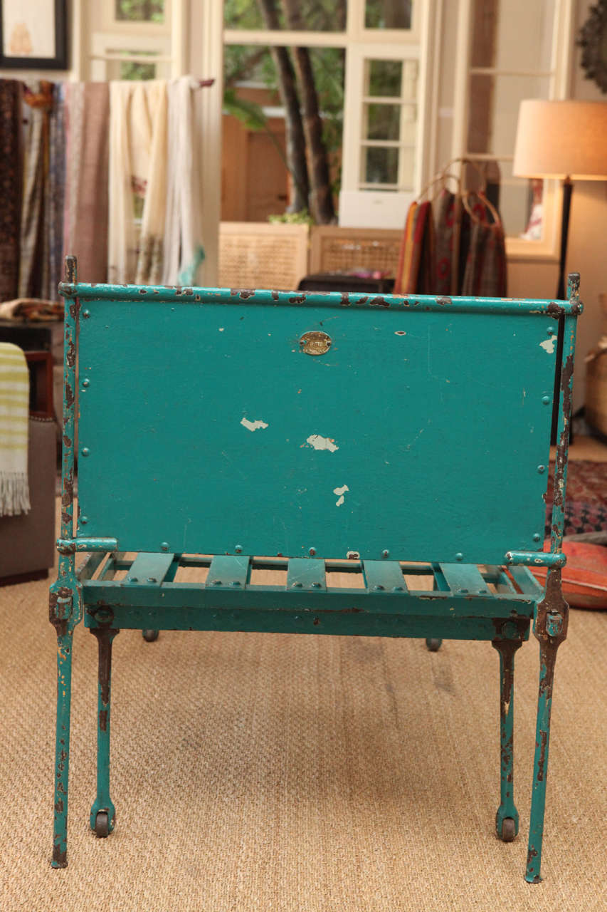 Early 20th Century English Metal Campaign Bed For Sale at 1stDibs