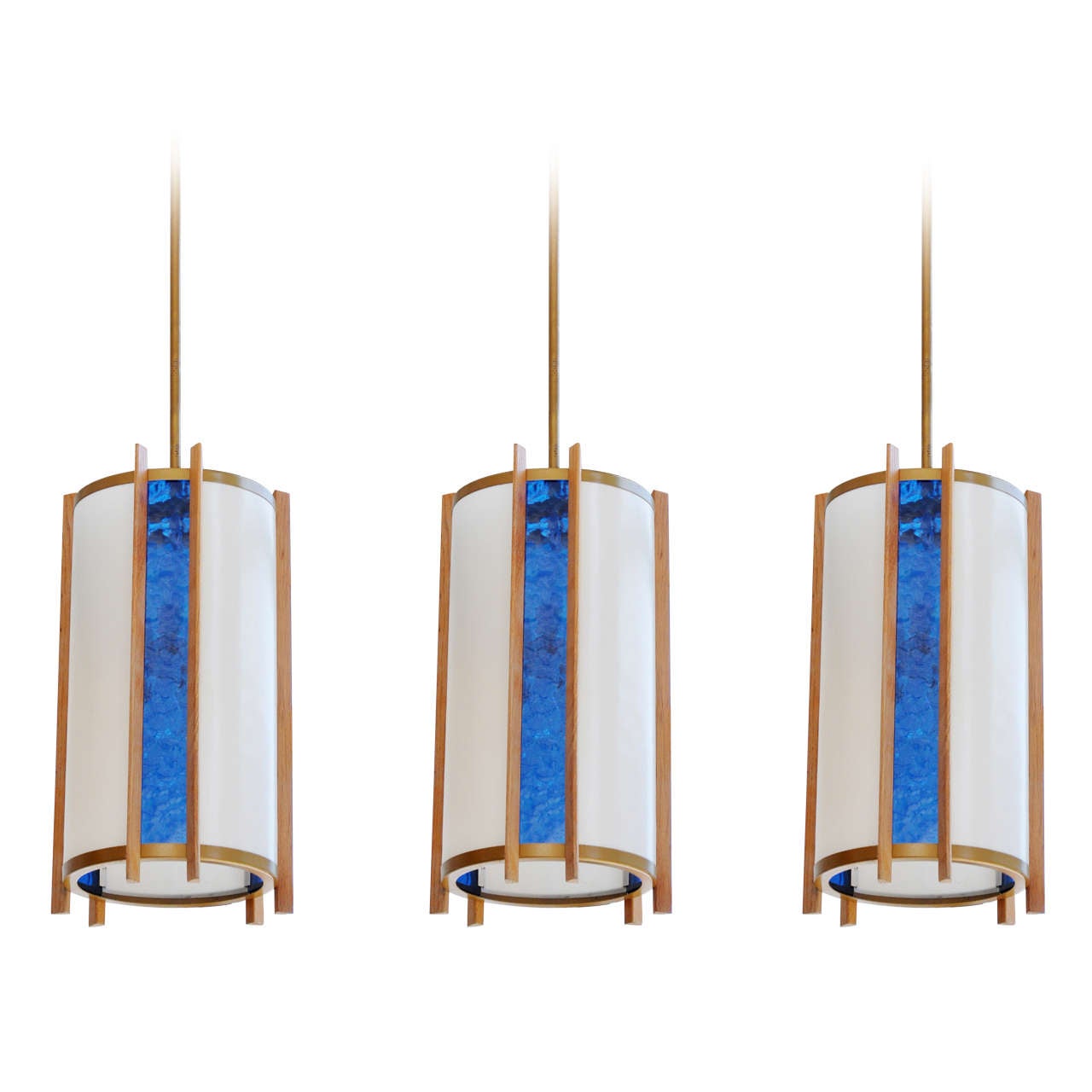 Set of Three Hanging Pendant Lanterns