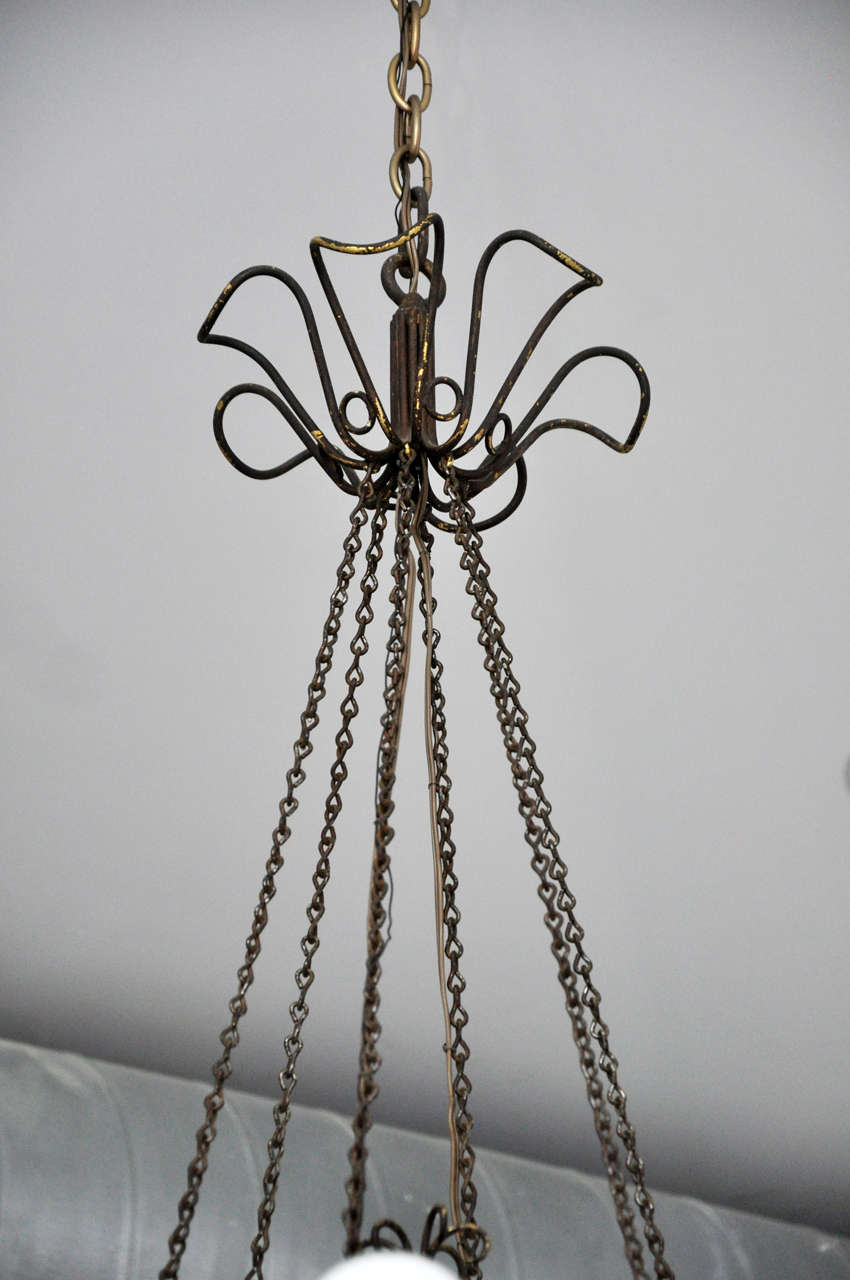 Massive and Impressive Antique Brass and Crystal Chandelier 2