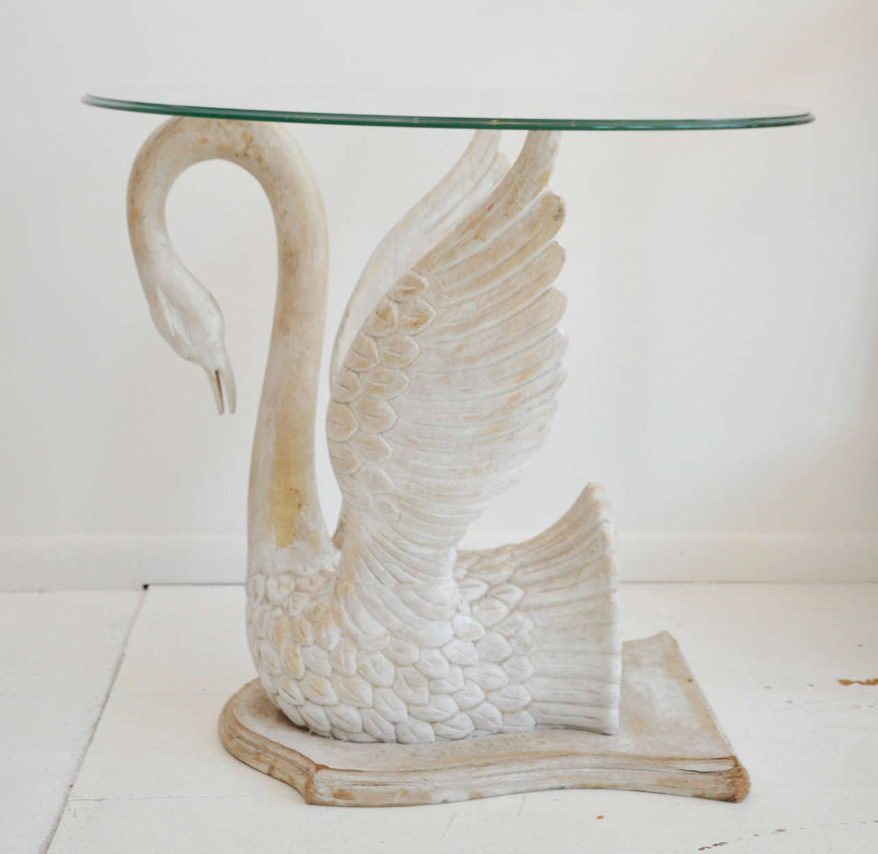 Glass Swan Table