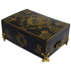 Fine Boulle Work Louis XV Games Storage Box with Ormolu Mounts, France, c-1750