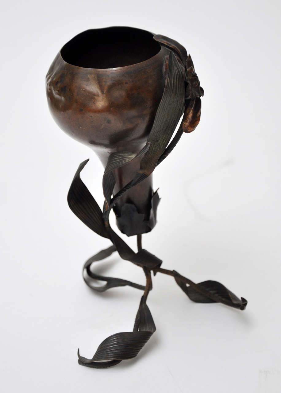 Arts and Crafts Copper Vase