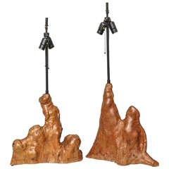Pair of Cypress Table Lamps