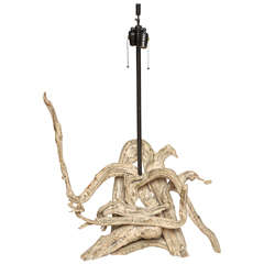 Vintage Large Driftwood Lamp