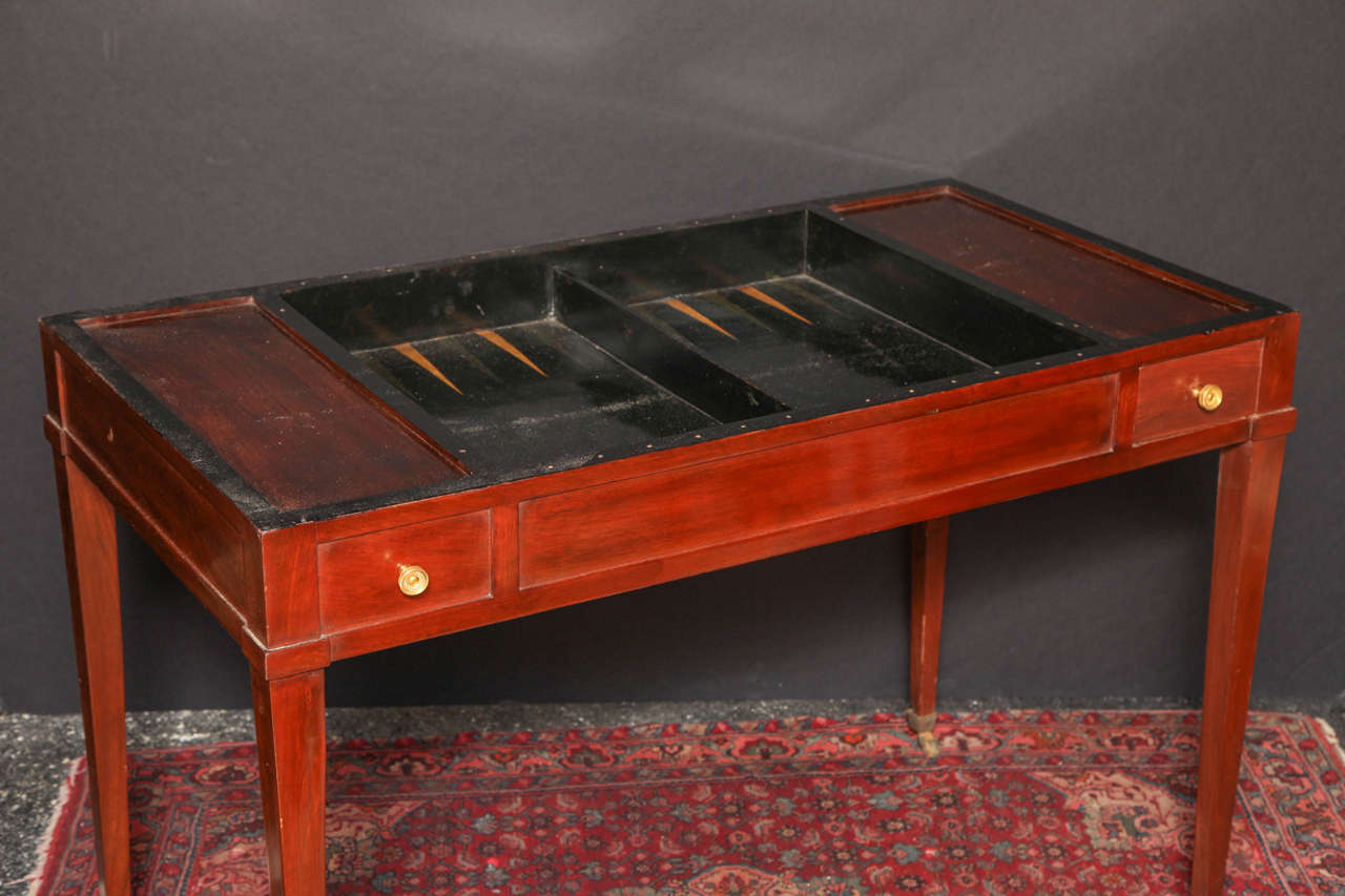Directoire Mahogany Tric-Trac Table 5