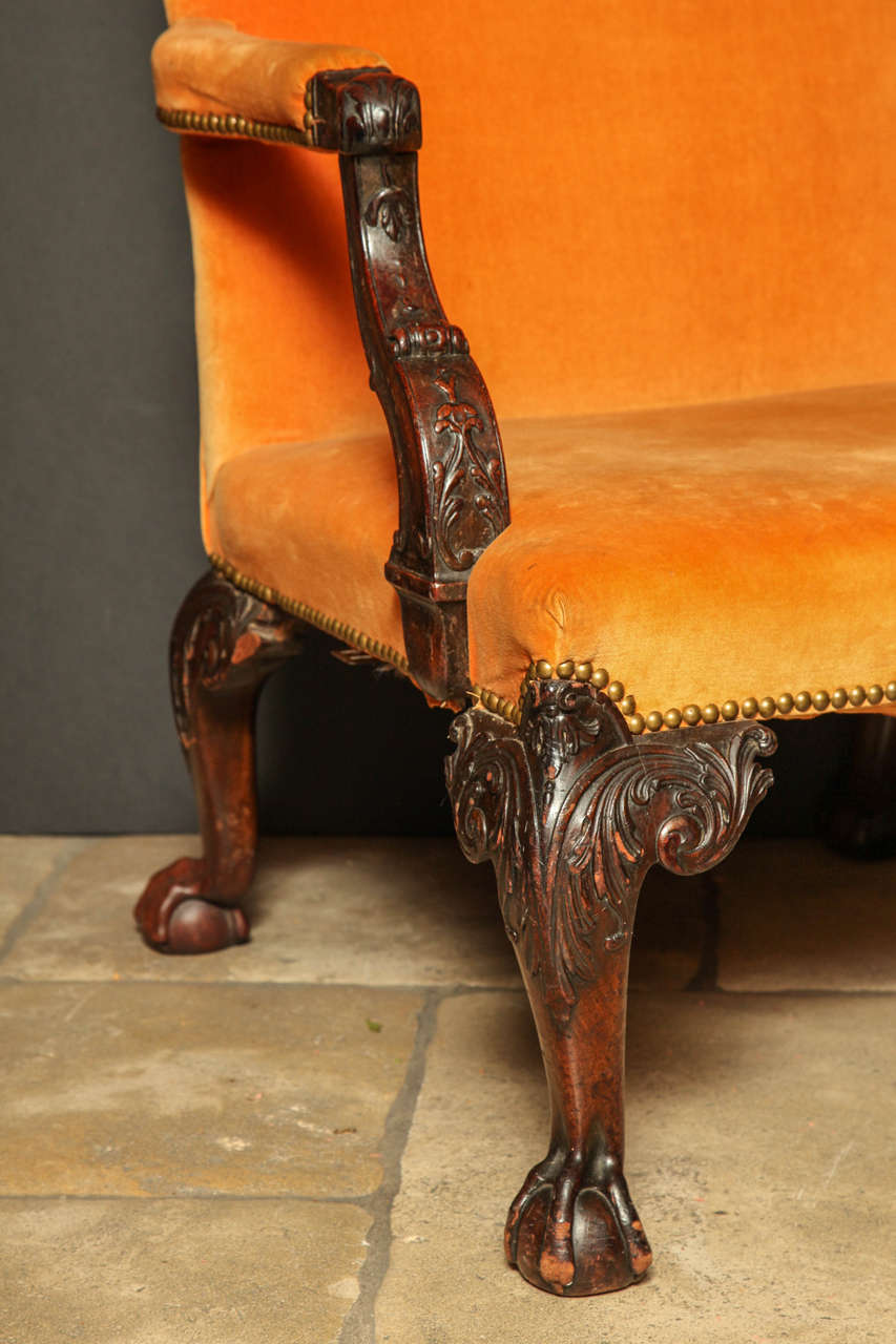 Pair of George III Gainsborough Chairs In Good Condition In Westwood, NJ