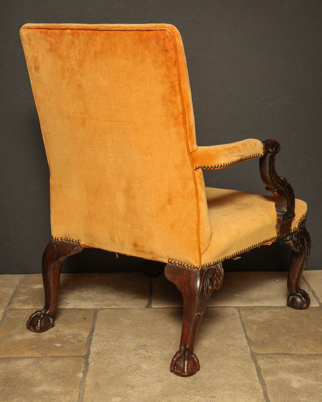 Pair of George III Gainsborough Chairs 3