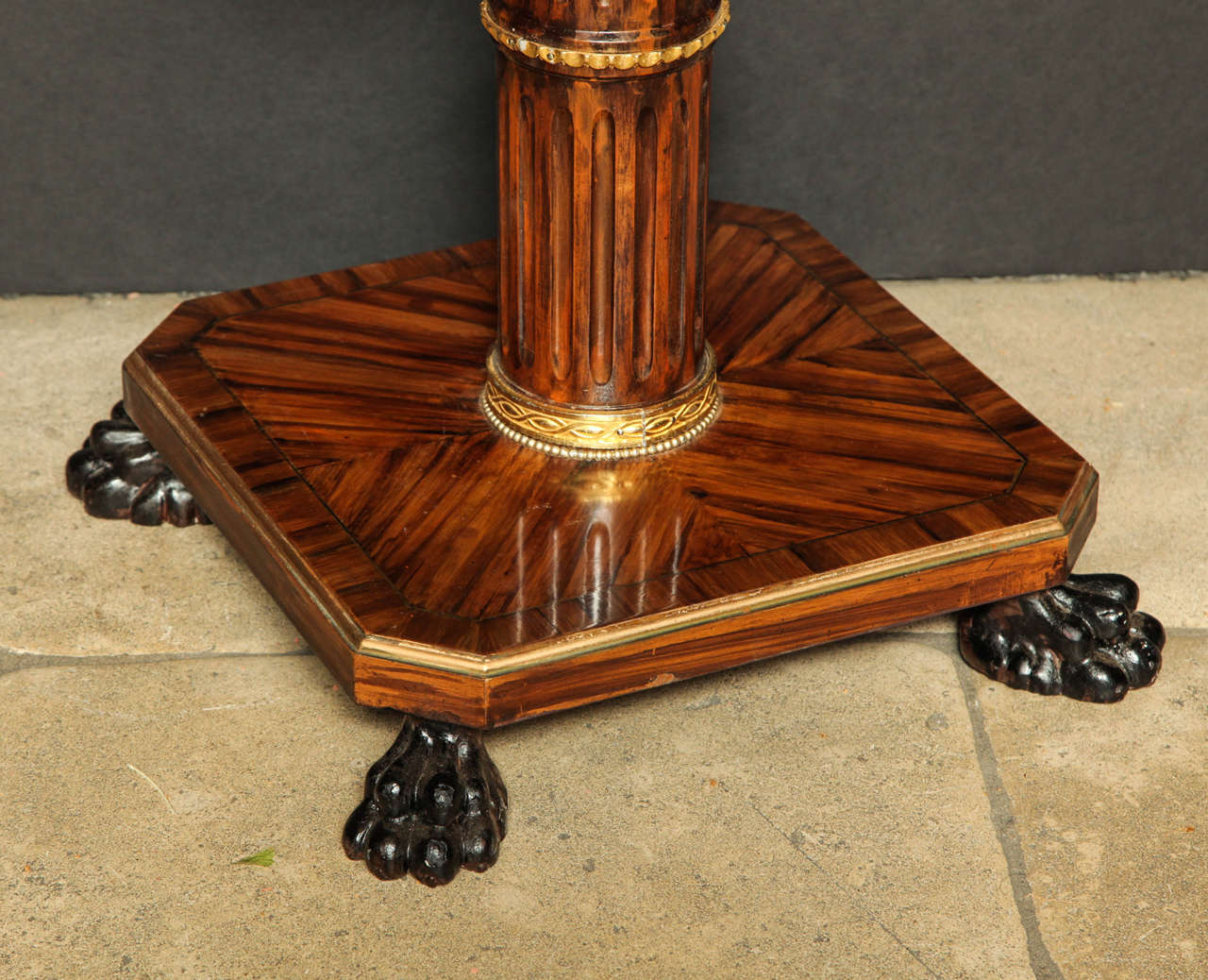 Pair of Calamander Pedestal Tables 4