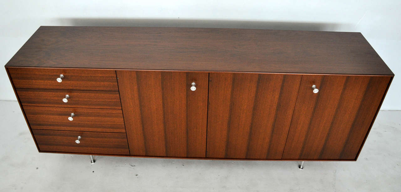 George Nelson Thin Edge Sideboard, Herman Miller, circa 1950s In Excellent Condition In Chicago, IL