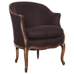 19th Century French Walnut Bergère Chair