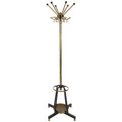 1950s Brass Coat
s Hooks Stand 1950s Brass Coat
s Hooks Stand