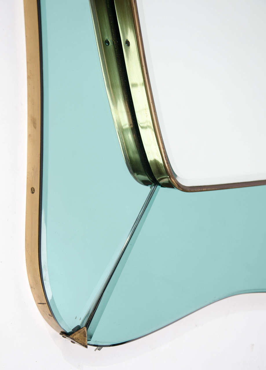 1950s Green Italian Mirror 2