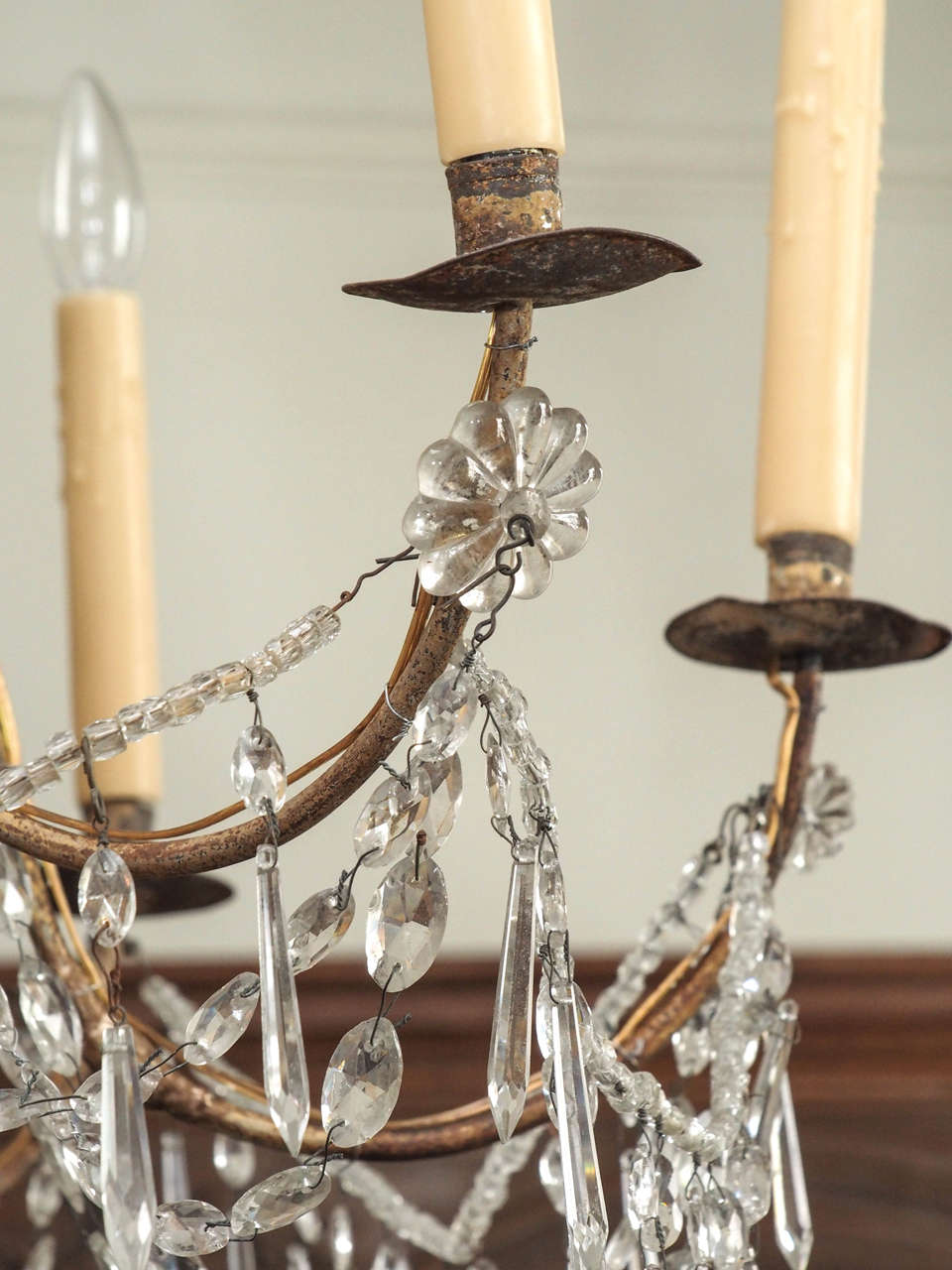 18th Century Genoa Crystal Chandelier For Sale 1