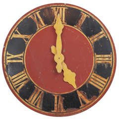 Antique 19th Century Iron Wall Clock