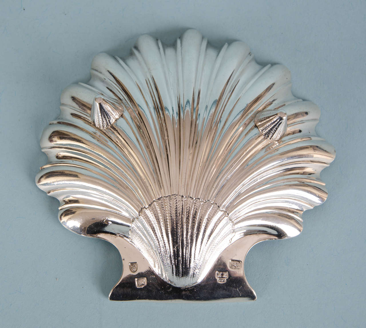 George II Sterling Silver Butter Shell Made by Henry Herbert, London, 1757