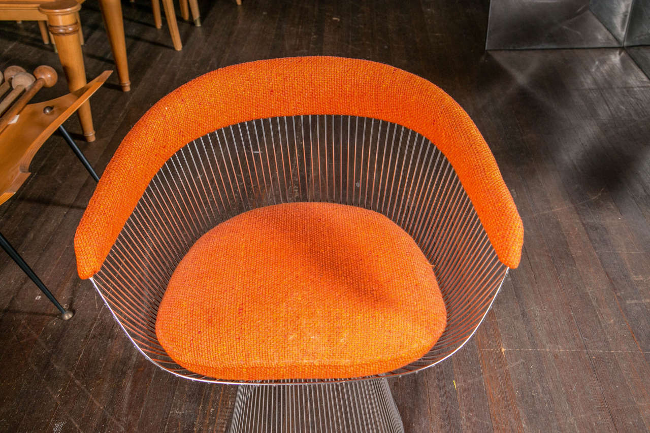 Mid-Century Modern Pair of Warren Platner Armchairs by Knoll