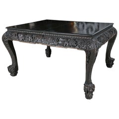 Carved and Exotic Asian Table