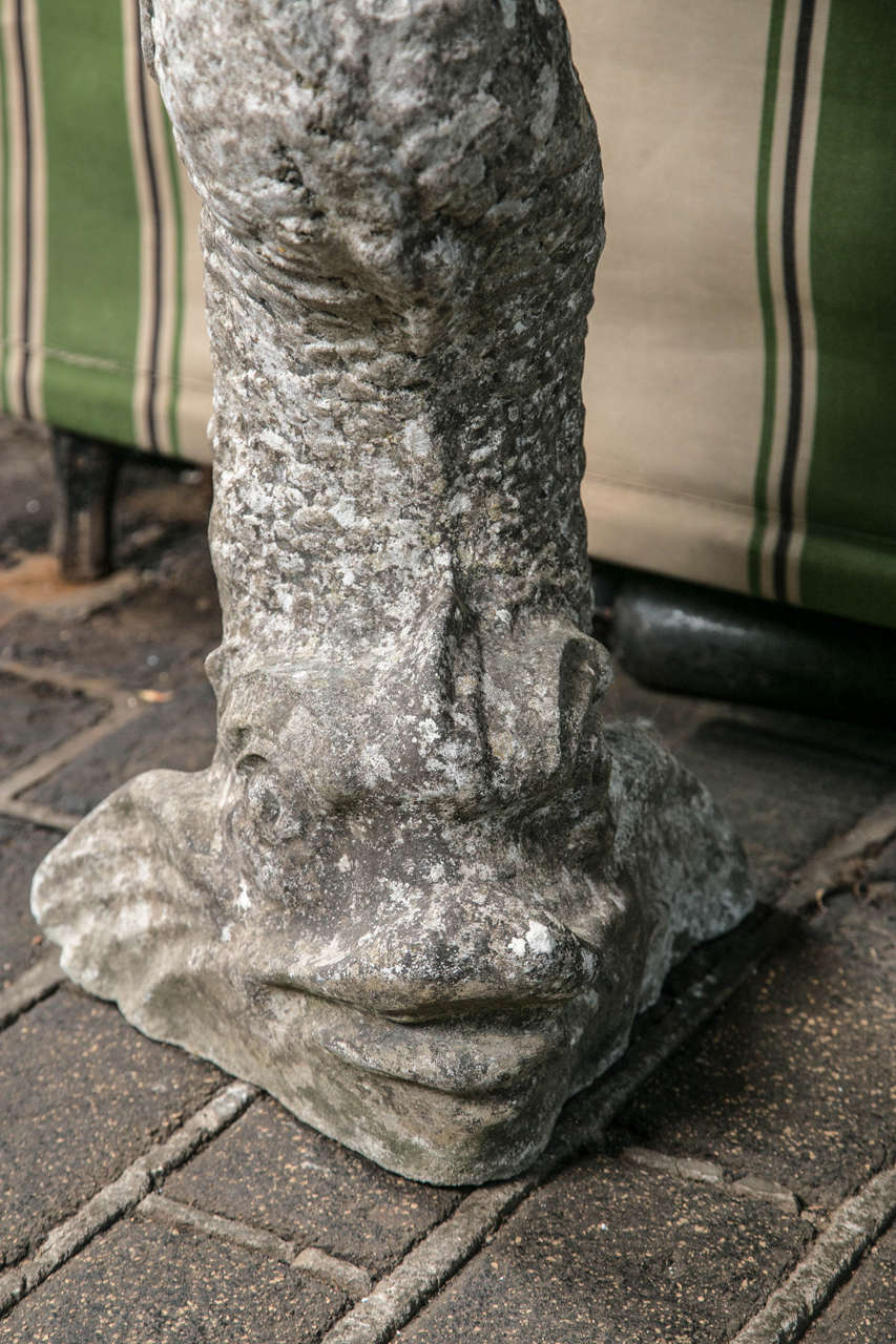 Cast Stone Dolphin Bird Bath at 1stDibs | dolphin birdbath, bird bath