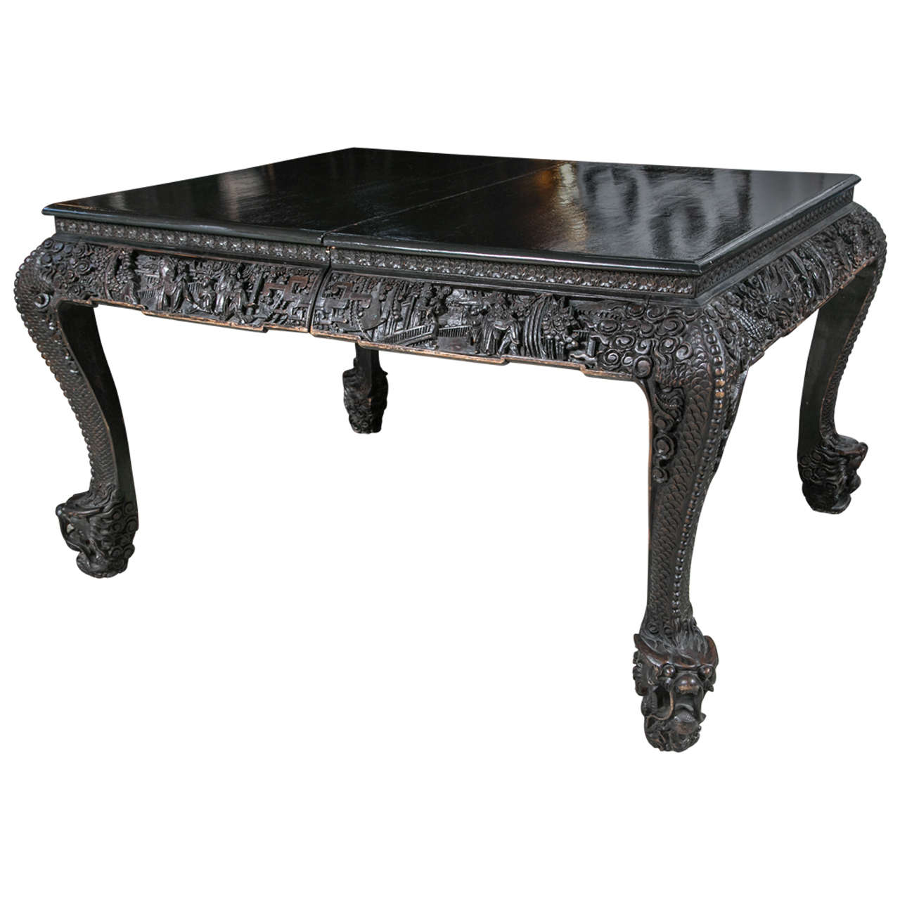 Carved and Exotic Asian Table For Sale at 1stdibs