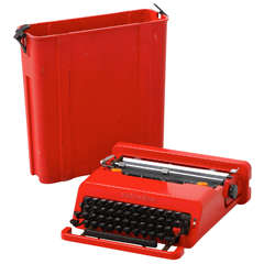 Vintage Olivetti Valentine Typewriter Designed By Ettore Sottsass & Perry King.