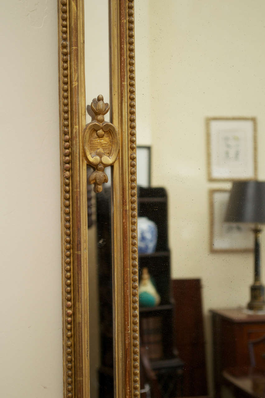 Carved Giltwood Mirror, French, 19th Century 2