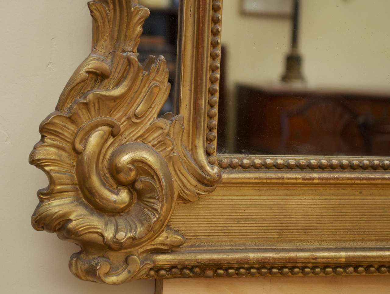 Carved Giltwood Mirror, French, 19th Century 4
