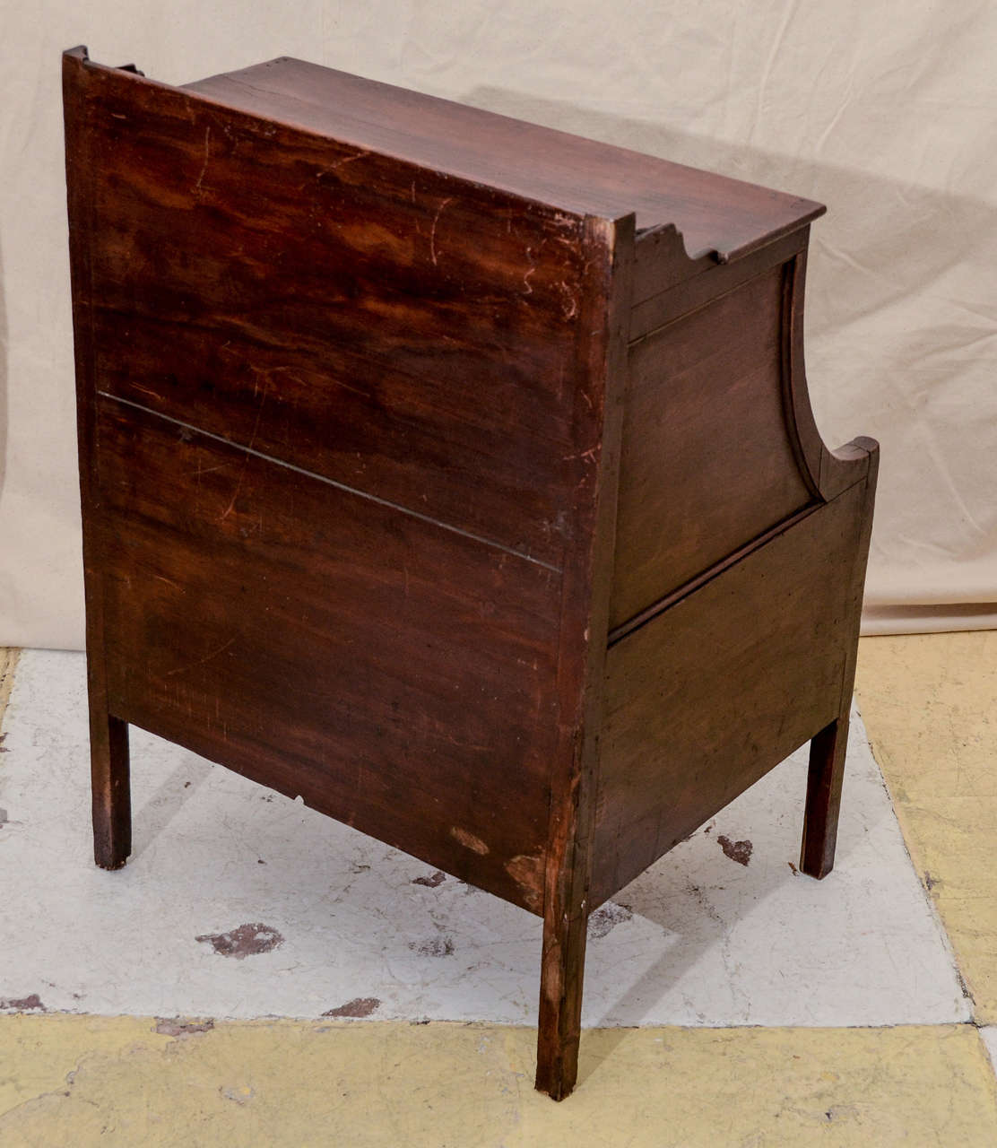 18th Century and Earlier English George III Faux Bois Bedside Commode