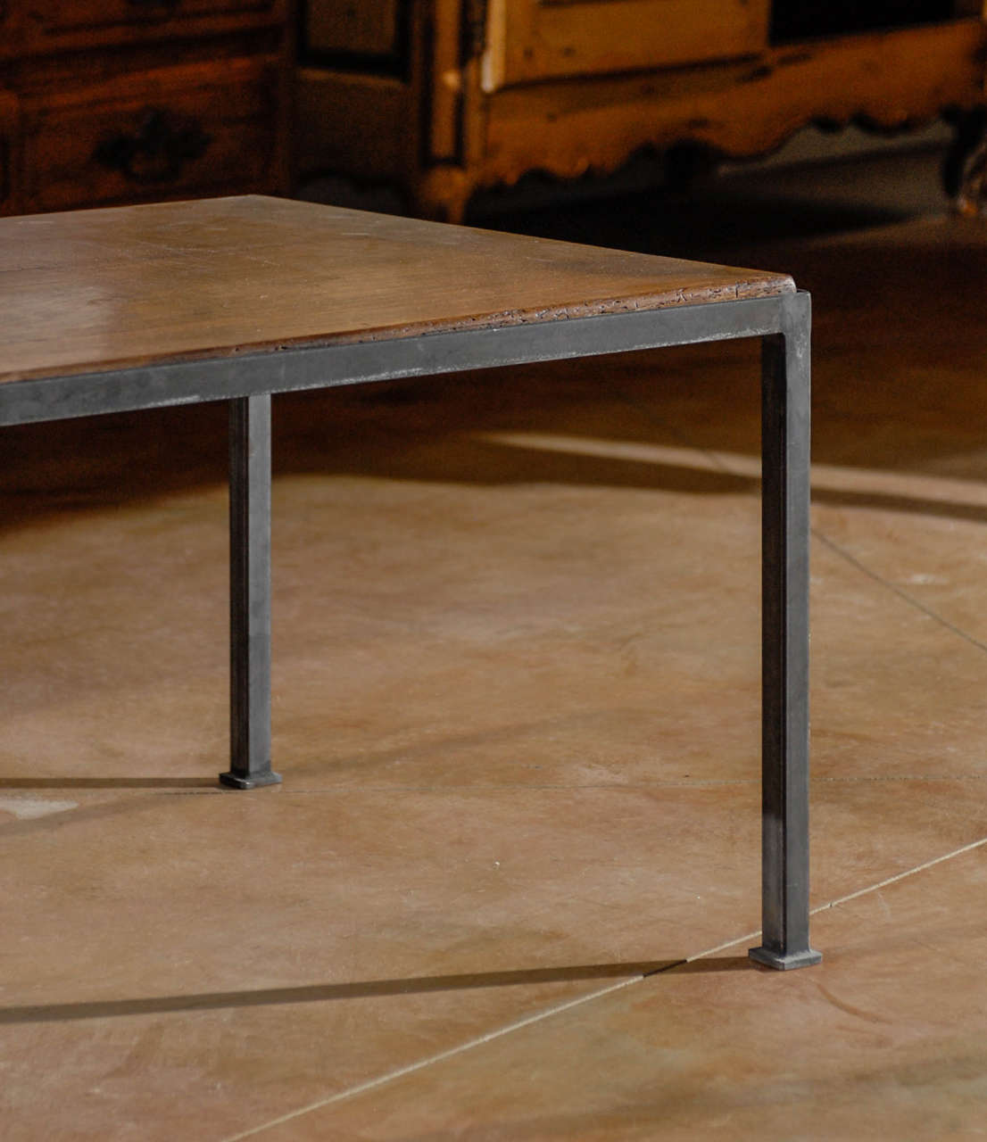 Iron Base Coffee Table at 1stDibs