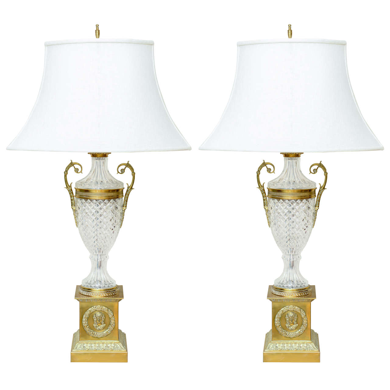 Paar großformatige Vintage-Lampen von Warren Kessler, Warren Kessler