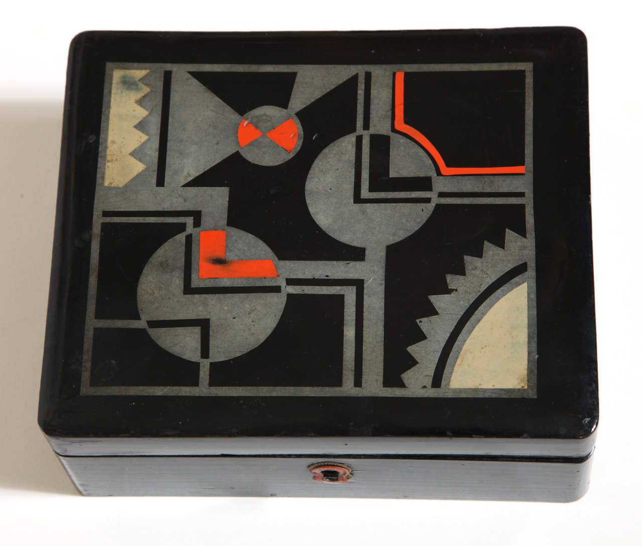 French Art Deco Lacquered Box In Good Condition In New York, NY