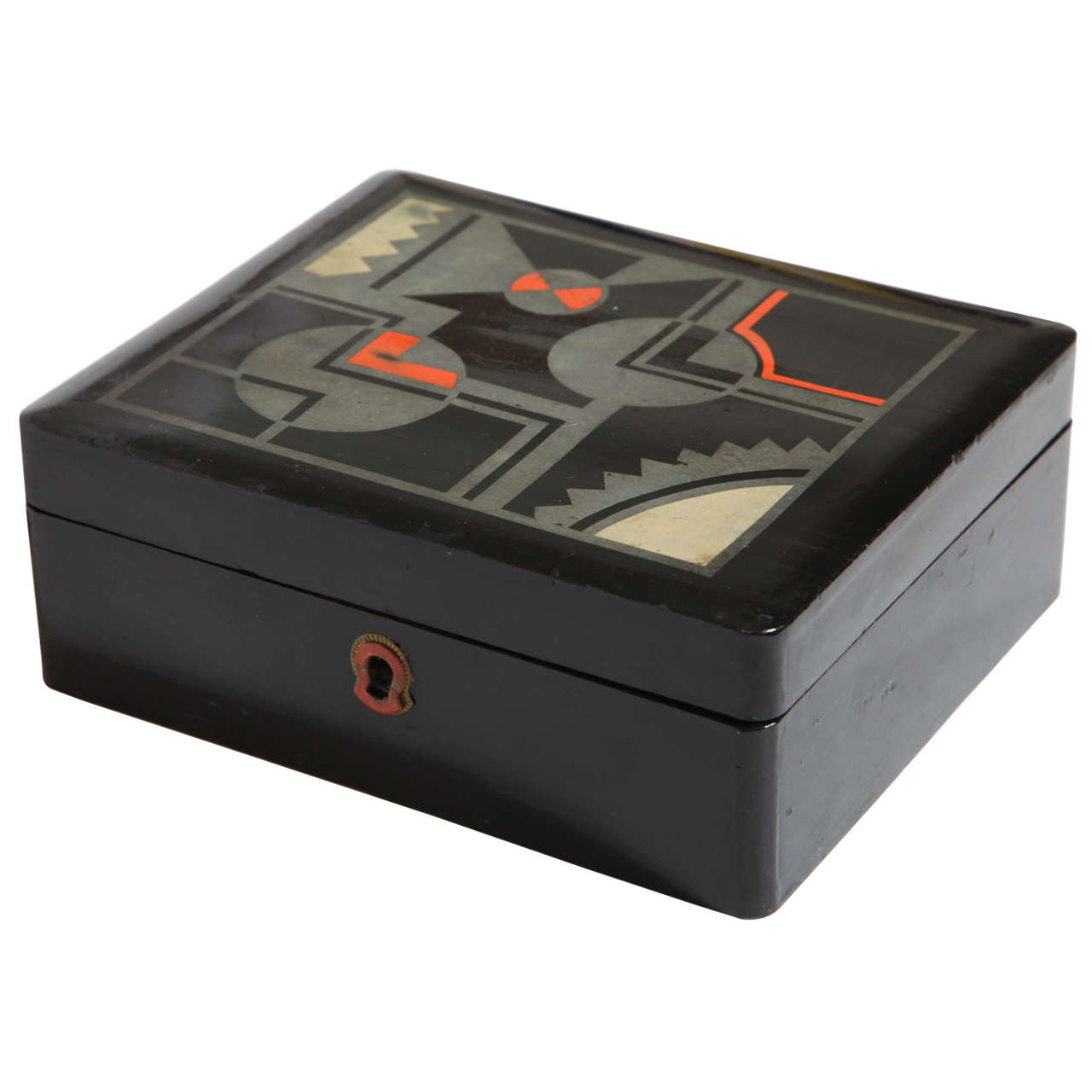 French Art Deco Lacquered Box at 1stDibs